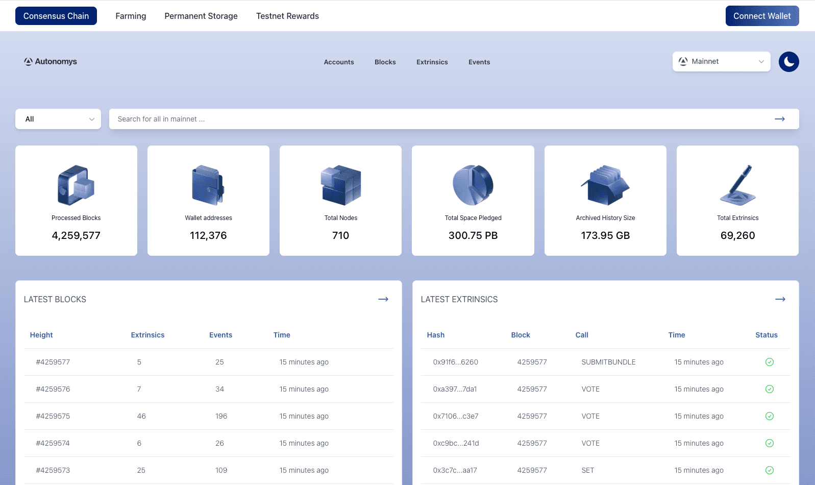 Astral Block Explorer